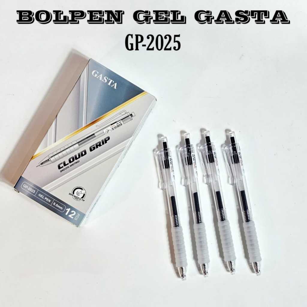 

SOS Bolpen Gel GASTA Tipe Cetek GP-2025 (12pc)/ Pen Jel/Balpen/Ballpoint/Pena/Pulpen