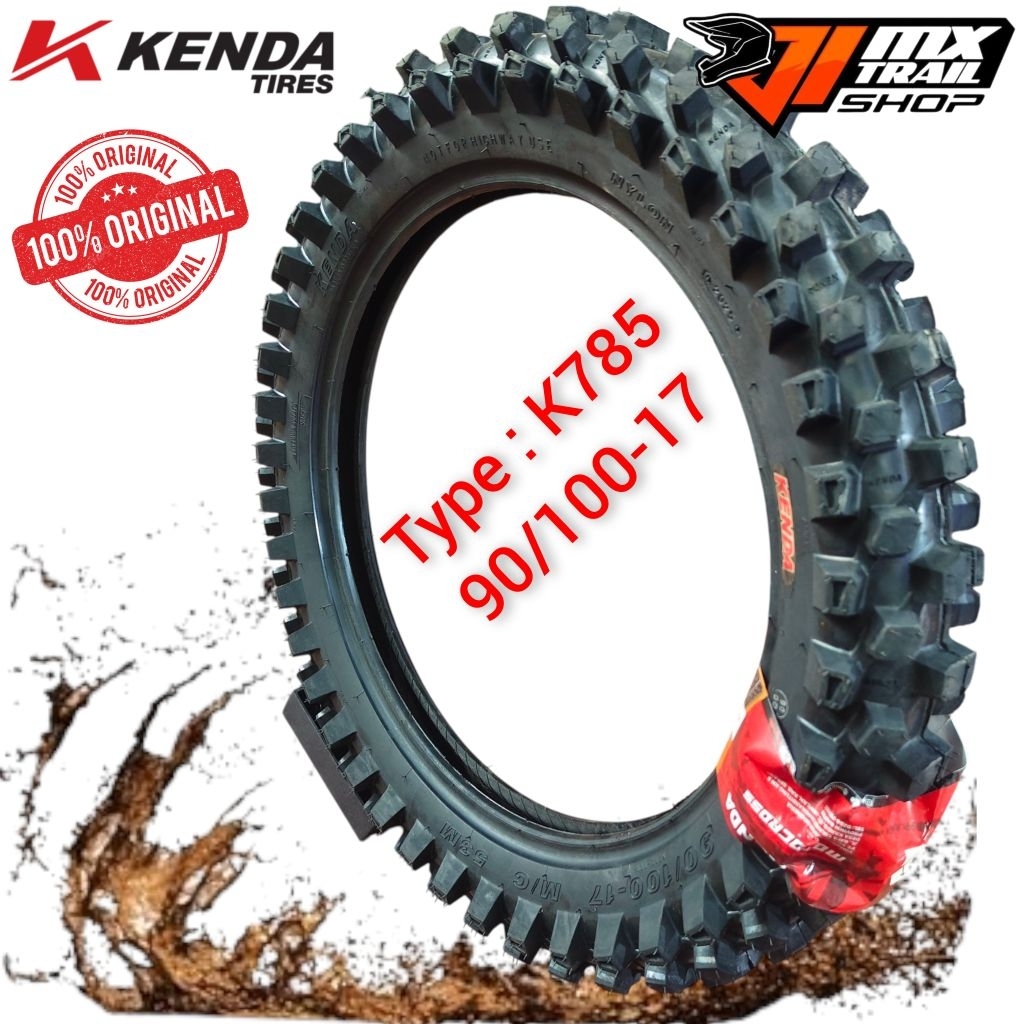 Ban Luar Kenda Trail 90/100 - 17 Ban Trail Kenda Ban cross Kenda K785