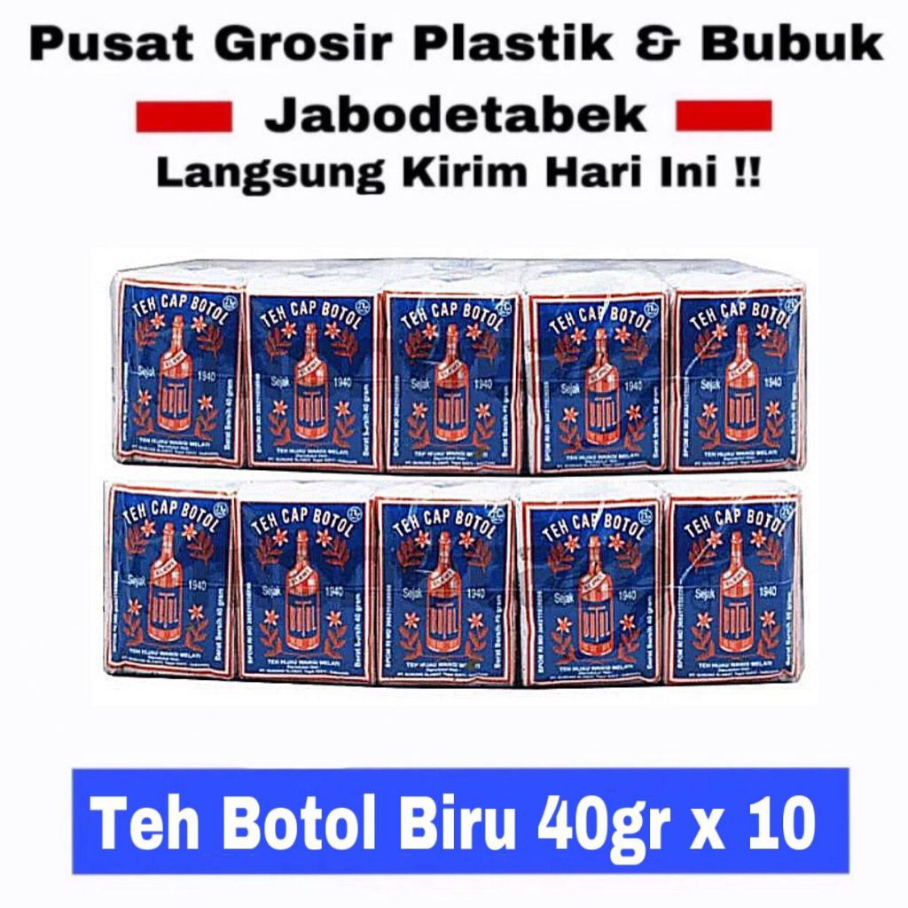 

Teh Botol Biru Tubruk 40gr isi 10 Bungkus