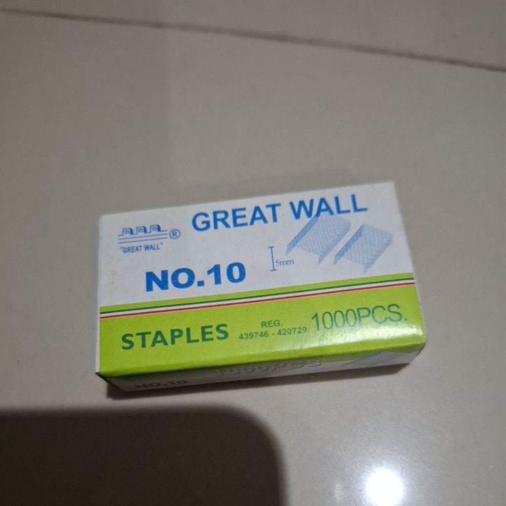 

isi staples geart wall no 10