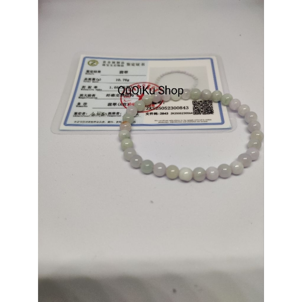 Gelang giok natural ( jadeite) warna warni