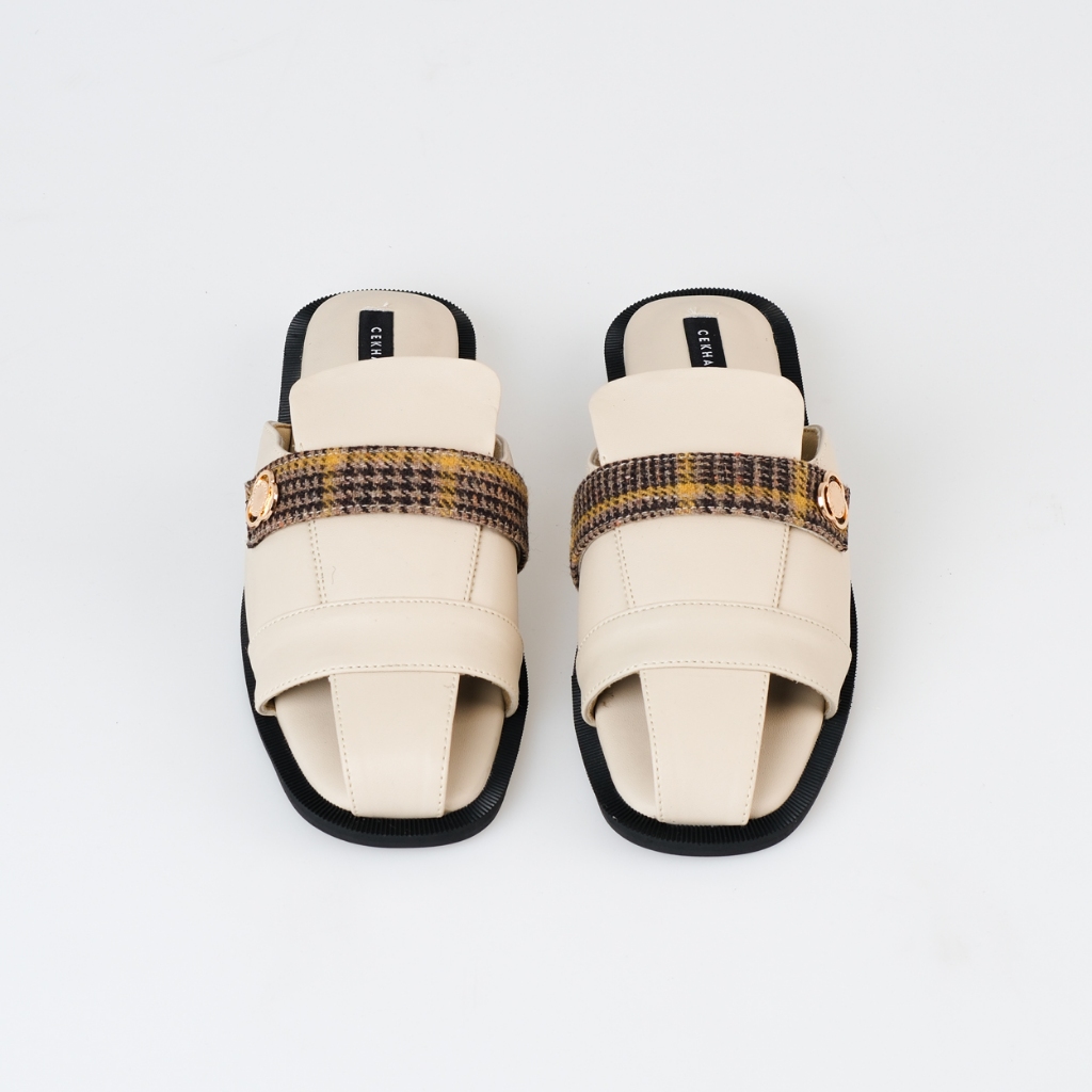 CEKHAS - Laras Cream Mules Wanita