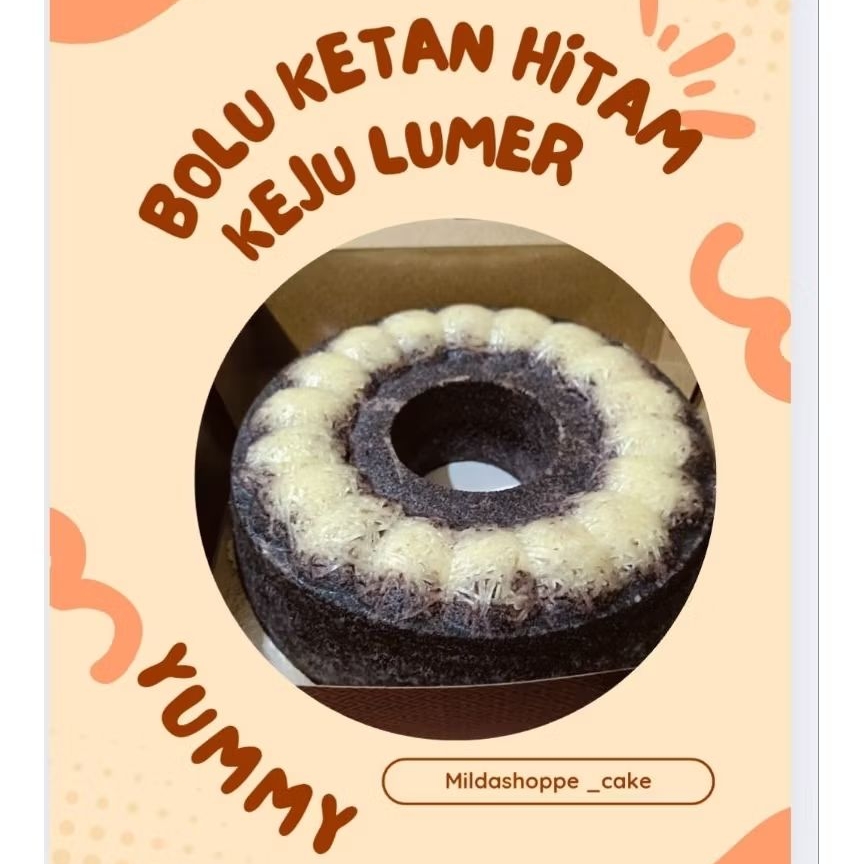 

BOLU KETAN HITAM ISI KEJU LUMER (Bisa dikirim hari yang sama)
