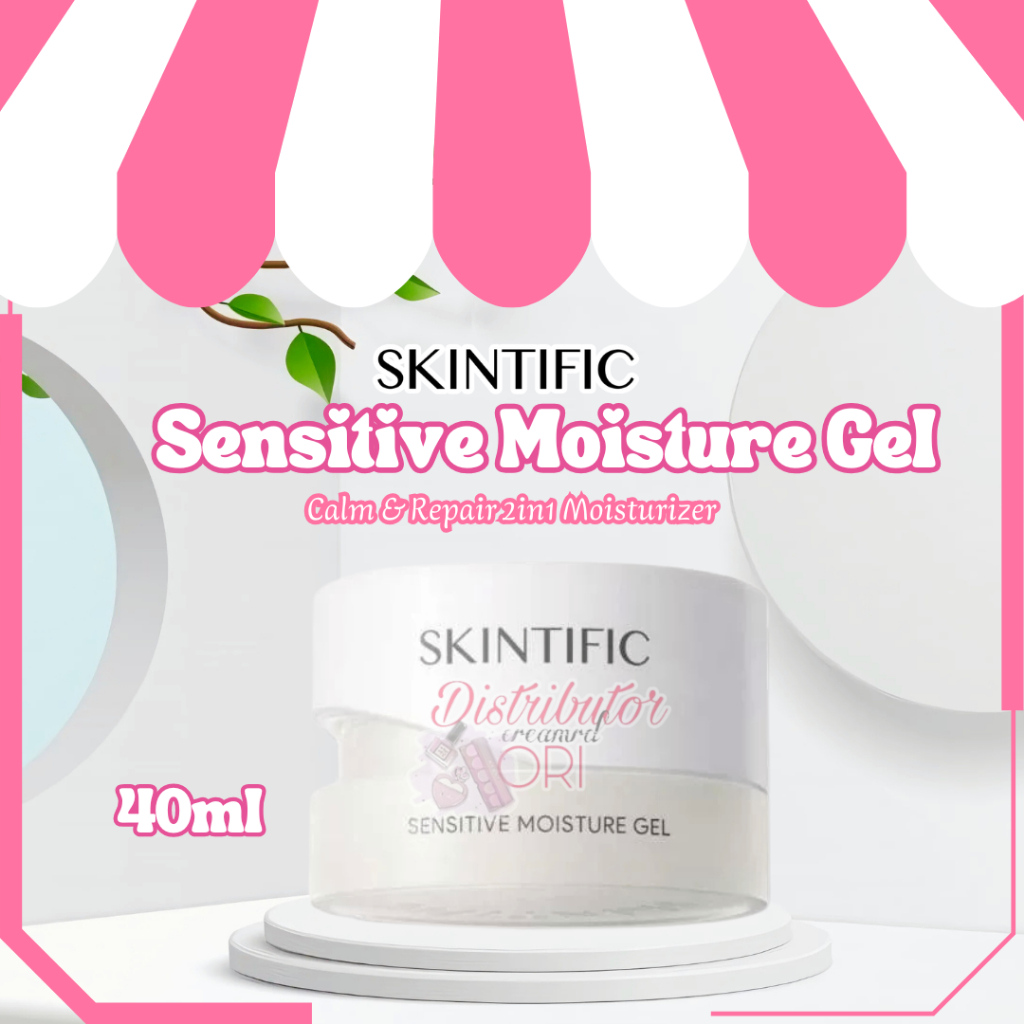 SKINTIFIC - Sensitive Moisture Gel 40ml - Calm & Repair 2in1 Moisturizer | Acne Barrier Calm Down Sk