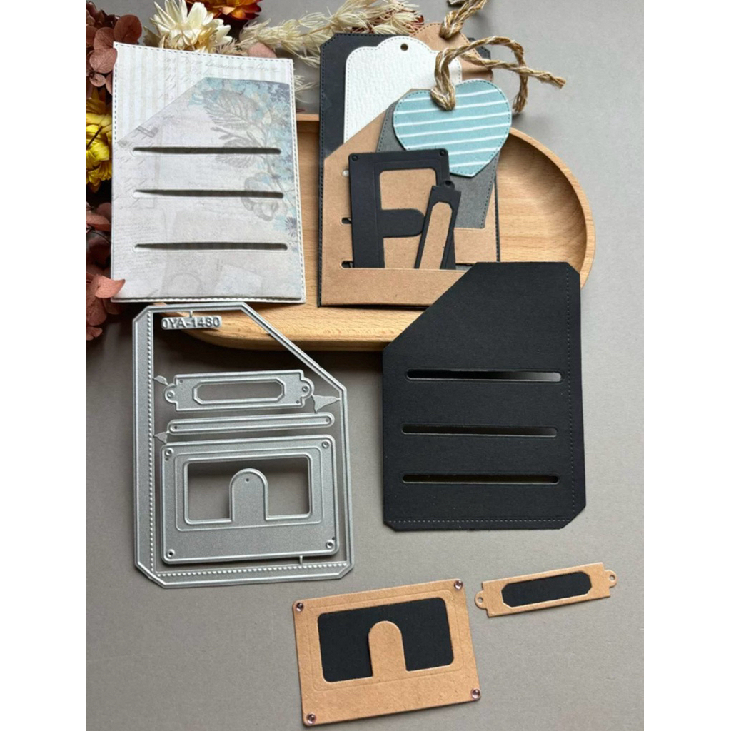 

Pocket Label Set Metal Cutting Dies for Scrapbook