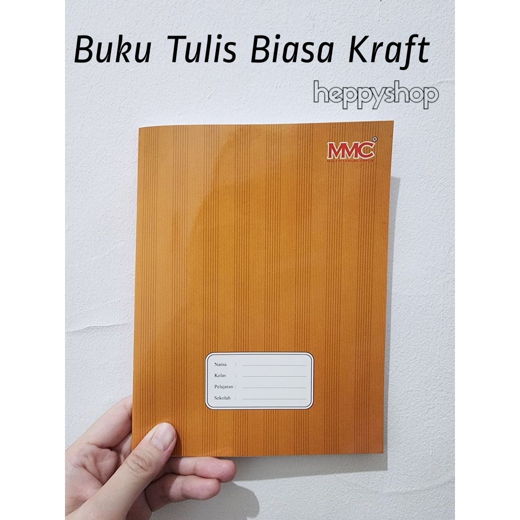 

Buku Tulis Biasa Kraft PER PAK, Buku Tulis Kuarto Coklat