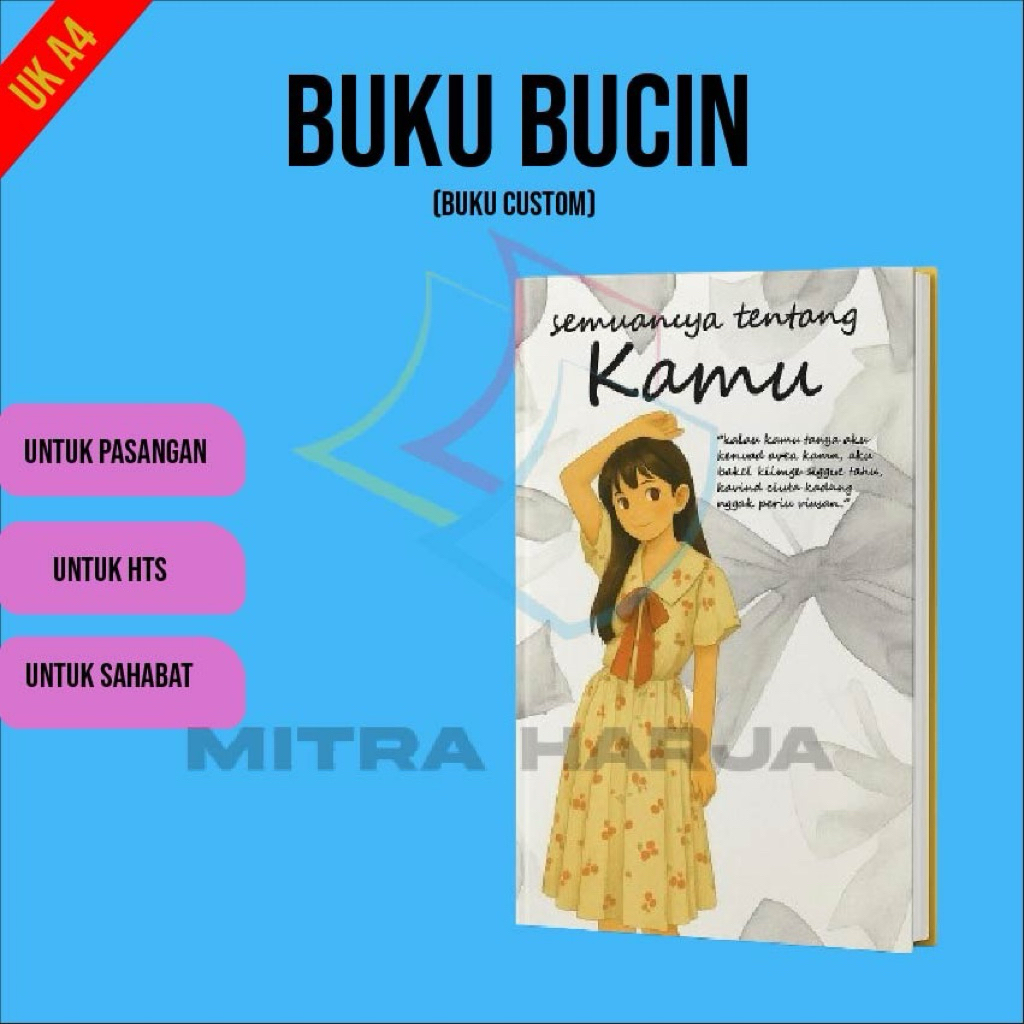 

( custom ) Buku Bucin Cetak Print Ukuran A4