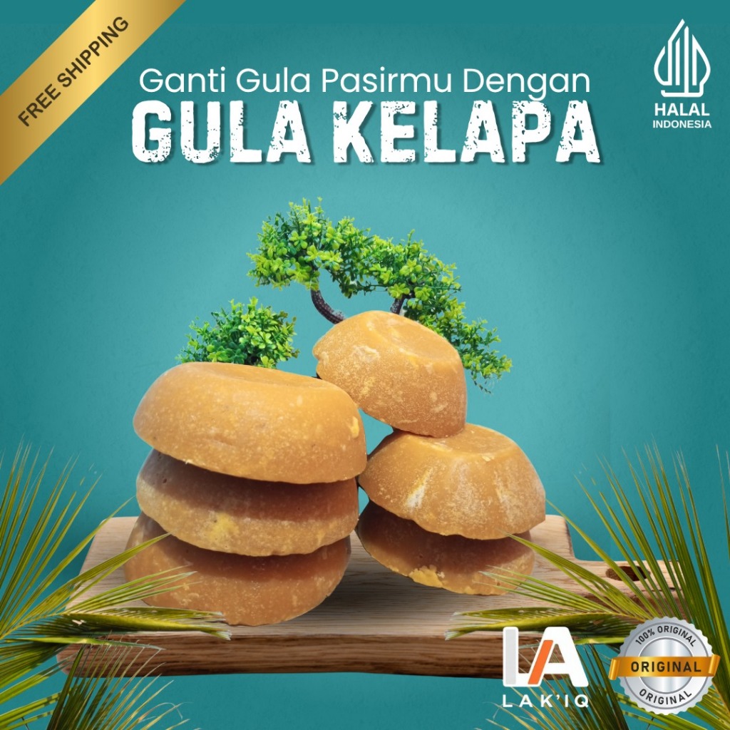 

Gula Merah Kelapa - 100% Ali Tanpa Campuran - Pemanis alami - Gula kelapa 1kg