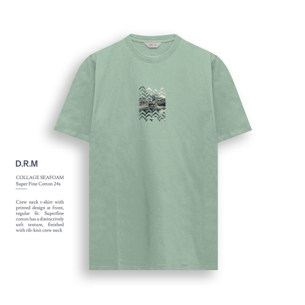 tshirt college seafoam | kaos drm ~ drm wear