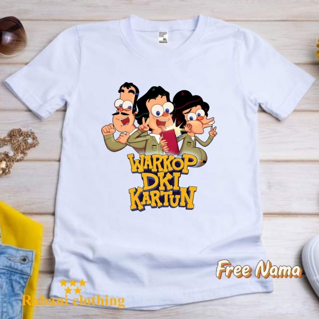 baju kaos warkop dki kartun kaos anak