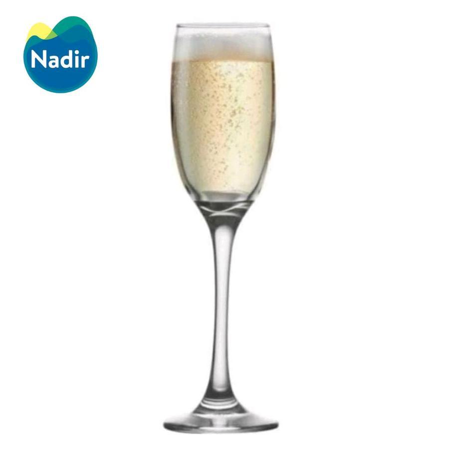 NADIR Gelas Kaki Champagne Flute 190 ml - Gelas Champagne Flute - Gelas Flute - Gelas Kaca - Gelas W