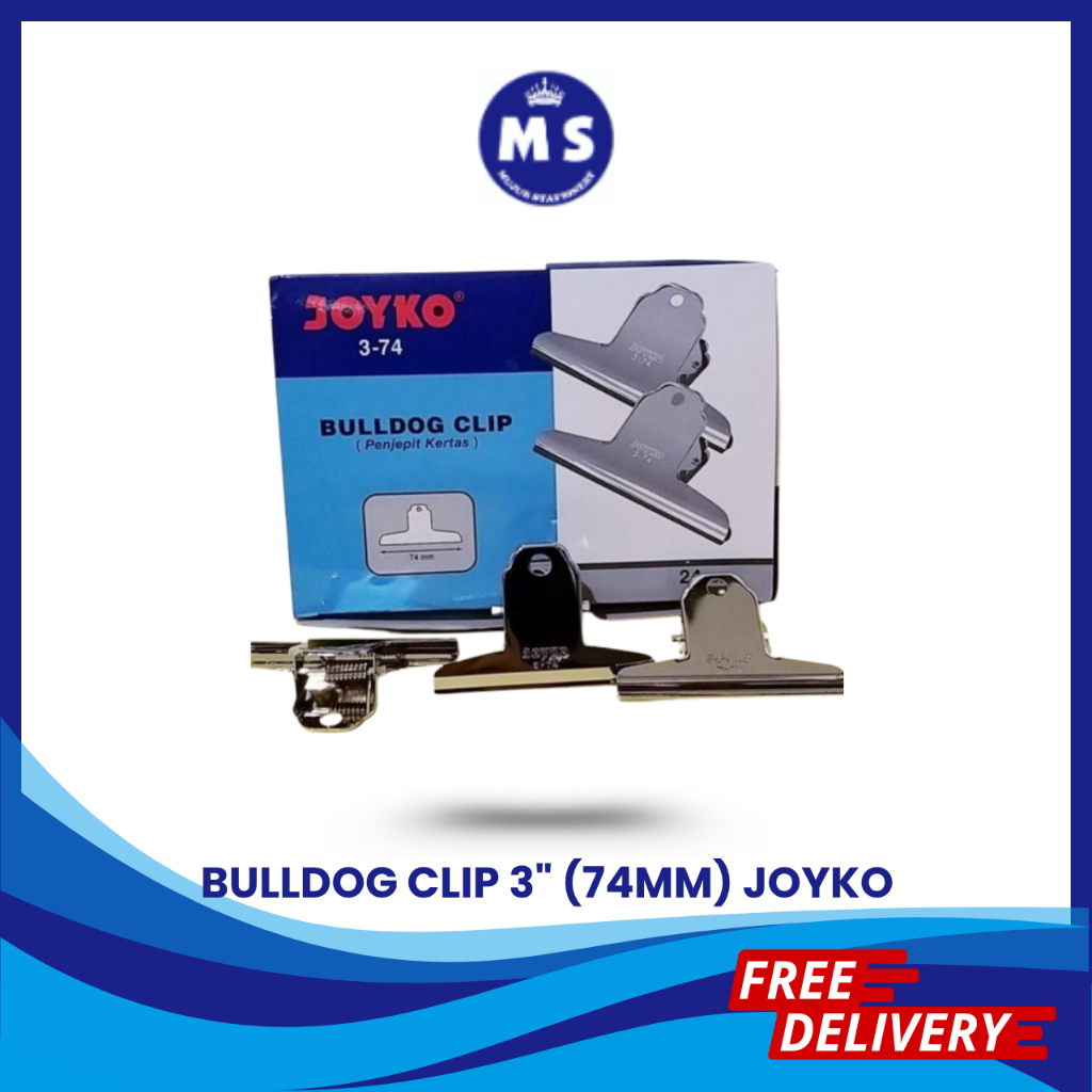 

PENJEPIT KERTAS/BULLDOG CLIP 3" JOYKO