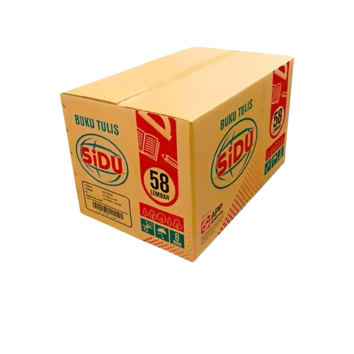 

[1 Karton] 1 Dus Buku Tulis SIDU 58 Lembar Isi 24 Pack