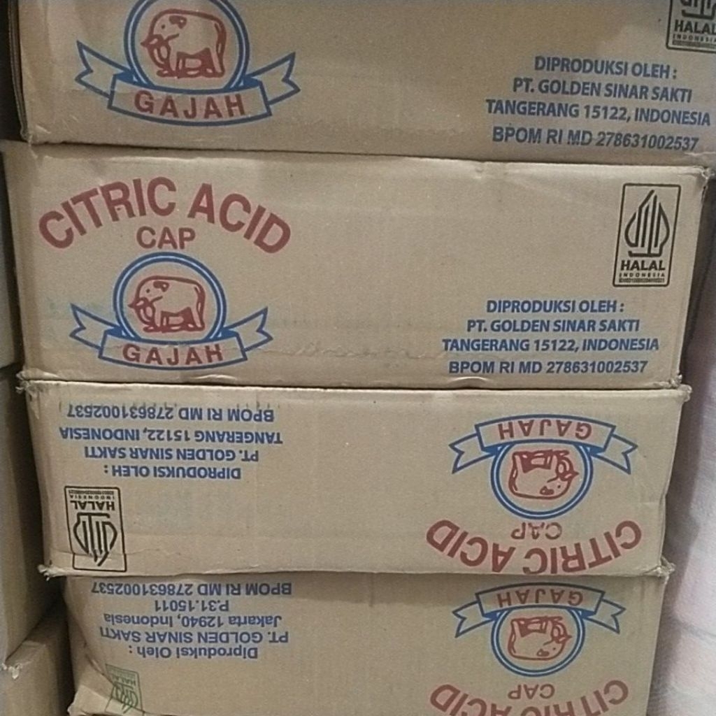 

1 DUS Citrun Cap Gajah 50gram Citric Acid Asam Sitrat