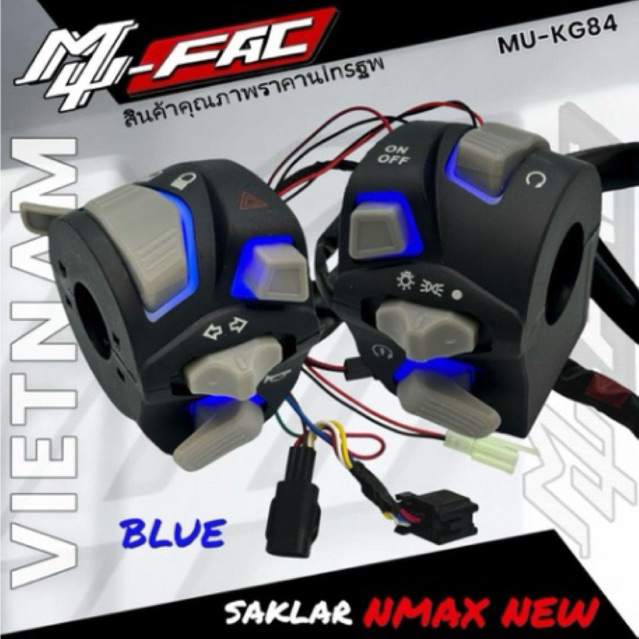 Saklar Holder Led Nuala Vietnam 1Set/Pasang Pnp Motor Nmax New/Nmax Neo/Nmax Turbo/Nmax Neo S