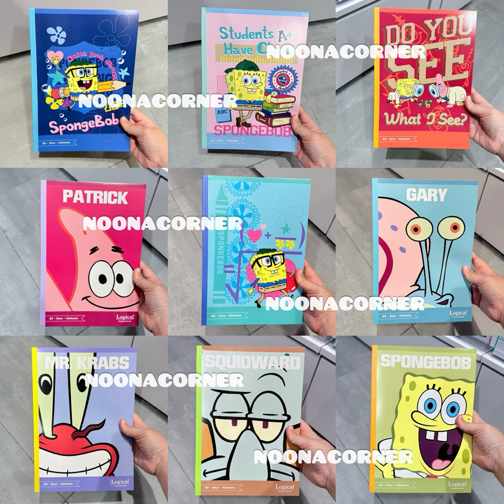 

Ohsome! x Spongebob ‼️ Notebook / Buku Tulis B5 Spongebob Collections (40 sheets) Patrick / Mr.Krab / Spongebob / Squidward