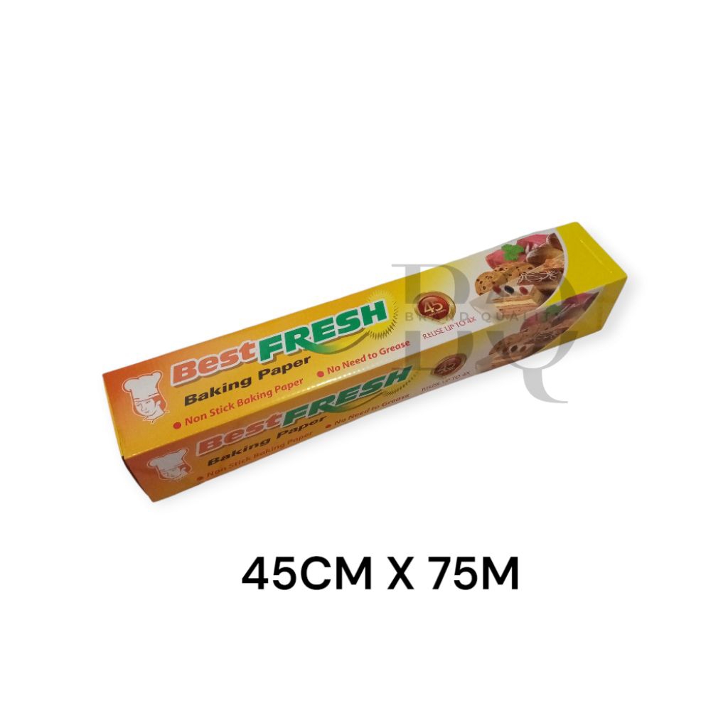 

Baking Paper Roll 45 X 75 M Kertas Alas Roti Anti Lengket Putih BestFresh kertas minyak