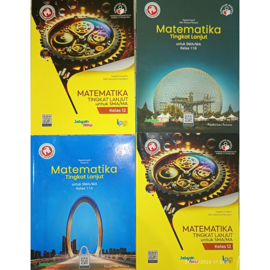 Buku lks/Pr kurmer Matematika tingkat lajut kelas 11,kelas 12 tahun 2025/2026 intan pariwara