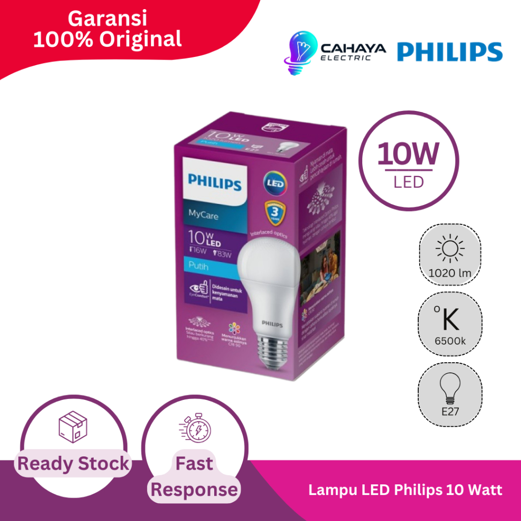 Lampu LED Philips 10 Watt