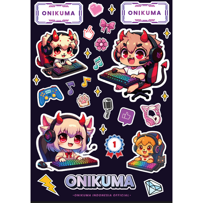 

Promo STIKER PACK ONIKUMA HYPEBEAST AESTHETHIC WATERPROOF UNTUK LAPTOP, HEADPHONE, TWS, HELM, MOTOR,