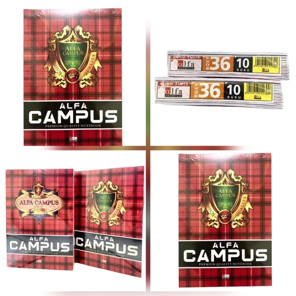 

PROMO!! HEMAT 1 Pack - Buku BESAR ALFA CAMPUS 36 Lembar - Ukuran B5 (isi 10 Buku)