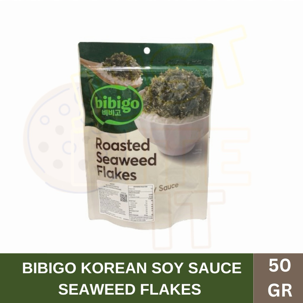 

BIBIGO KOREAN SOY SAUCE SEAWEED FLAKES 50 GR - CAMILAN/TABURAN RUMPUT LAUT PANGGANG RASA KECAP ASIN KHAS KOREA - NORI TABUR 50 GR