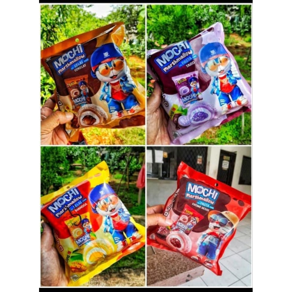 

mochi marshmallow per pack isi 8 bungkus