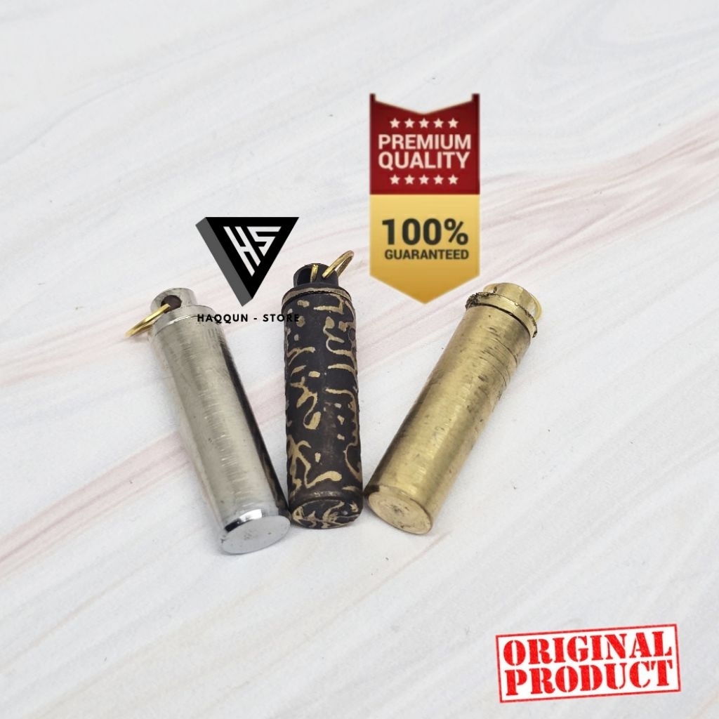 Liontin Kalung Liontin Tabung Ukir Keren