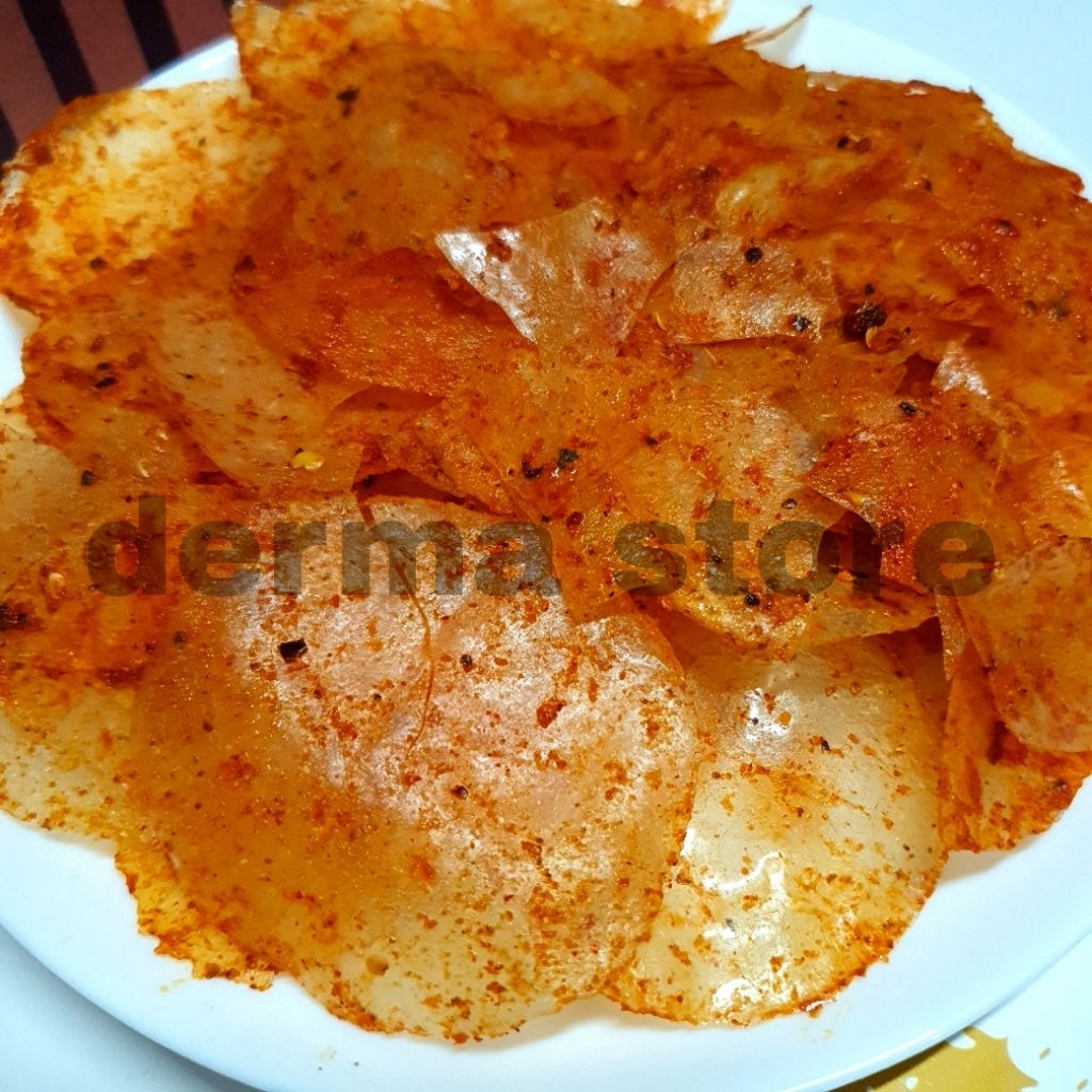 

Kripik Kaca 1/4 KG - Kripca Pedas Seblak