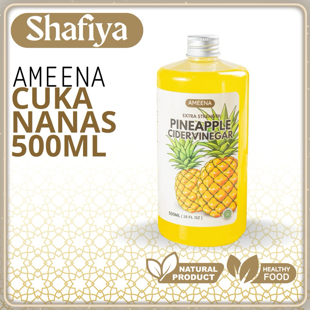 

[ BIG ] Cuka Nanas Vinegar With The Mother - Pineapple Organic 500ml | Ameena Premium Quality