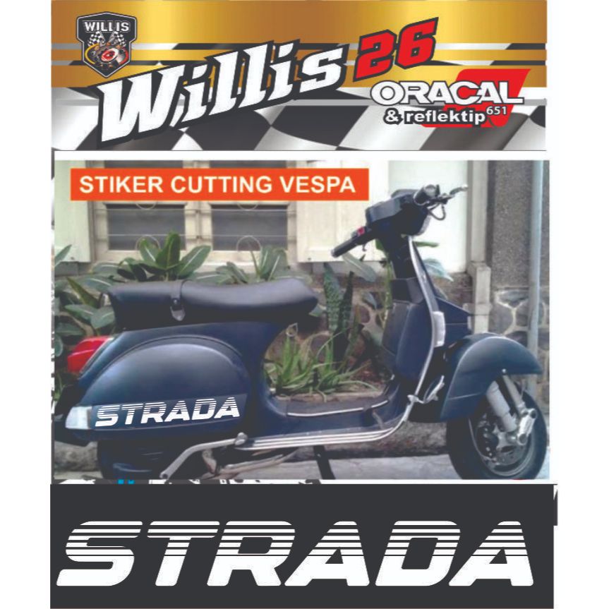 STICKER cutting TEPONG VESPA PS STRADA