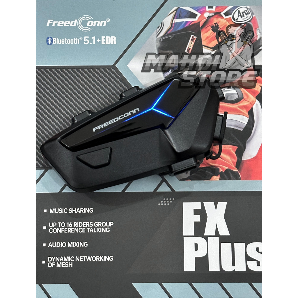 Bluetooth Intercom MESH Helm Freedconn FX PLUS FX PRO HI-RES AUDIO Universal Not Sena Pactalk Cardo 