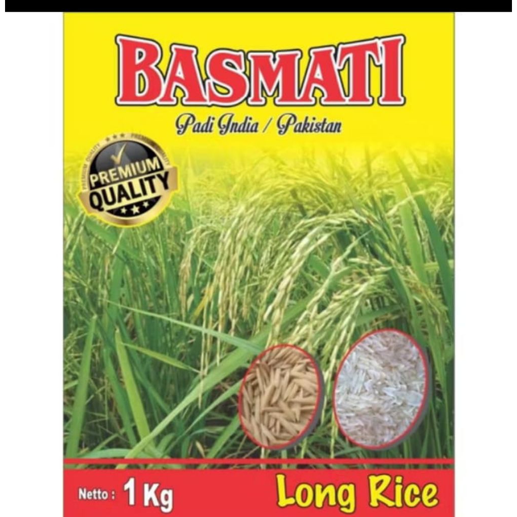 BENIH PADI BASMATI BERKUALITAS 1KG