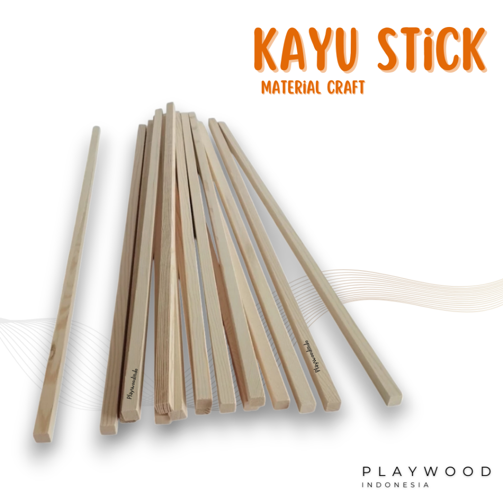 stick kayu kerajinan tangan stick kayu material jati belanda