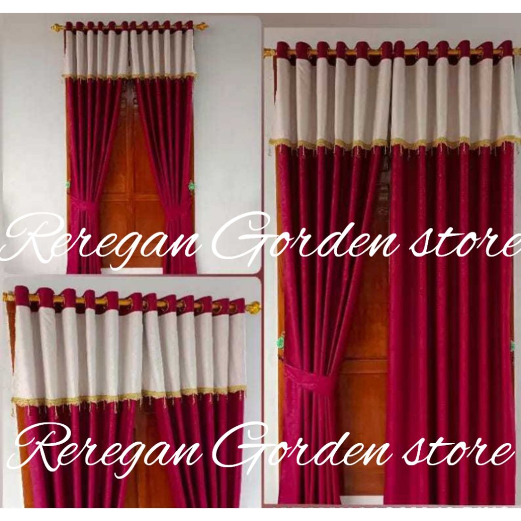 tirai gorden embos model poni rumbai manik manik gorden pintu terbaru gorden minimalis gordeng jende