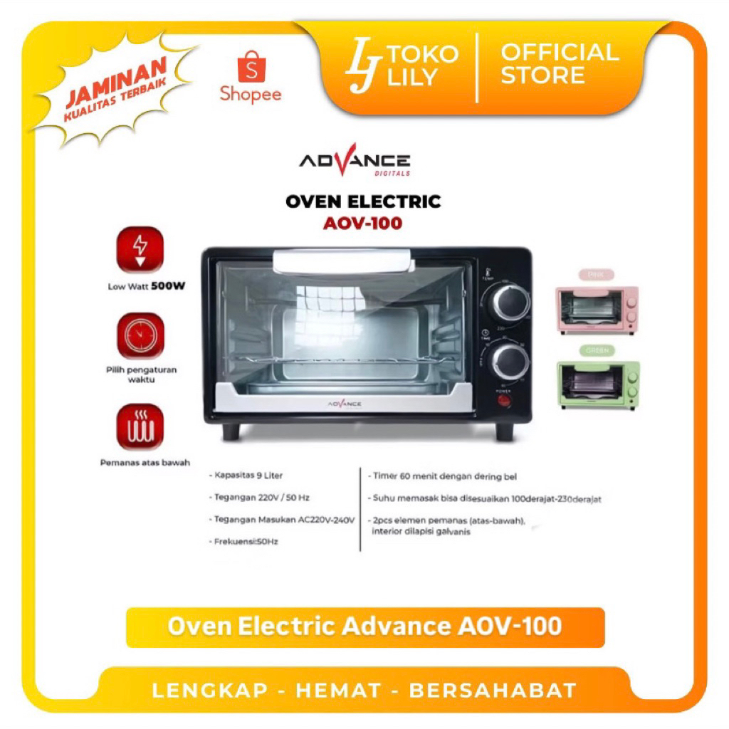 Oven Listrik Serbaguna Advance AOV-100