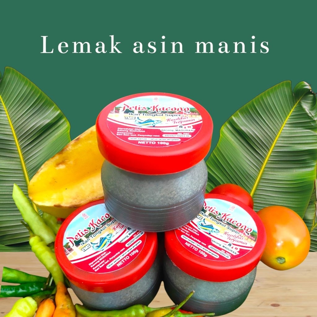 

(Petis Kacong) 3Pcs 100g Petis Ikan tongkol Asli Madura