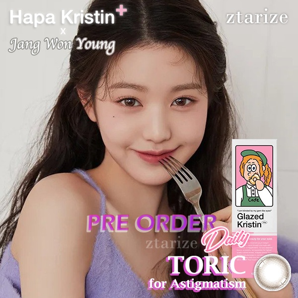 ztarize - Pre Order - HAPA KRISTIN 🇰🇷 x IVE Jang Won Young 1 Day Toric Soft Contact Lens 1 Box 10P -