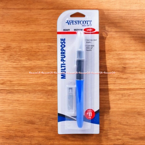 

Westcott Cutter Light Multipurpose Pisau Karter Untuk Hobby Warna Biru Westcott Blue Mata Pisau Tajam