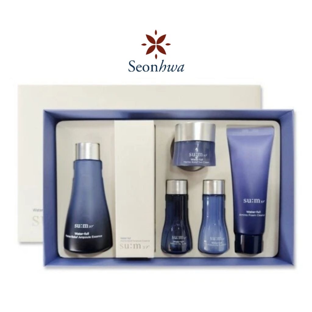 Su:m37 Water-Full Marine Relief Ampoule Essence Set