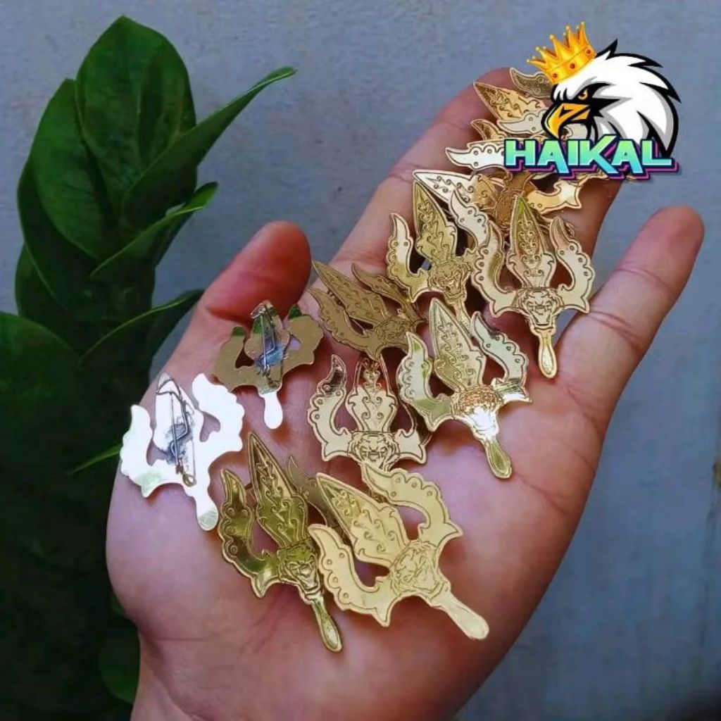 Pin kujang trisula KODE-59
