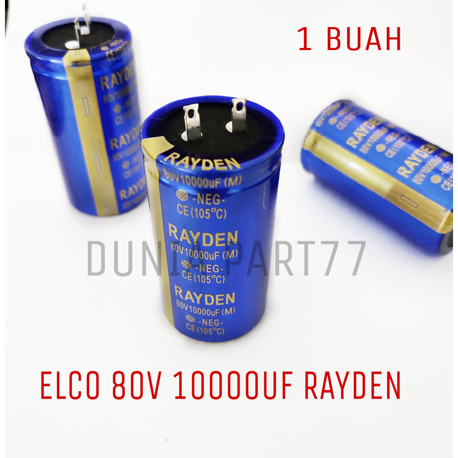 Elco 80V 10000UF Rayden Elko Rayden 800 Volt