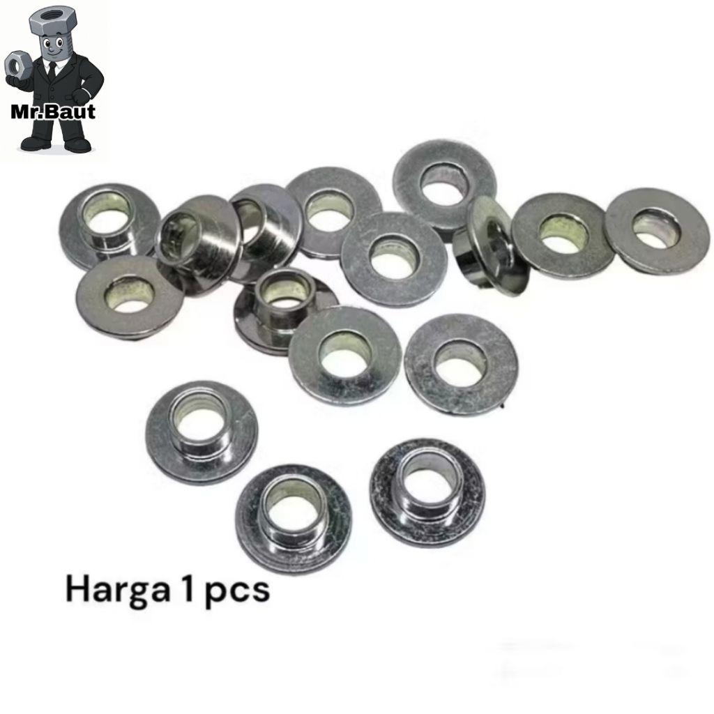 RING BODI M6 BAUT 10 BOS RING TOPI PENDEK ORI