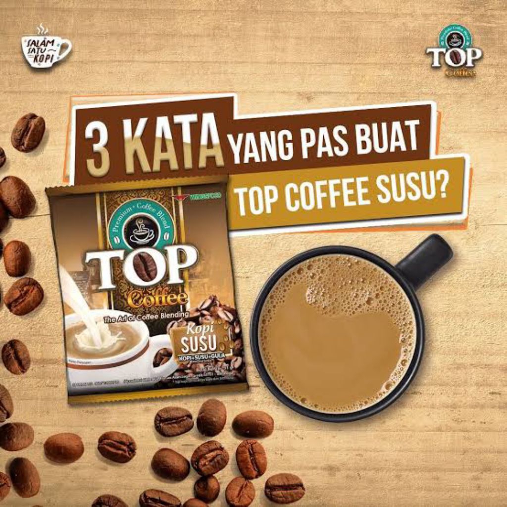 

TOP KOPI SUSU 1 renceng 12 pcs Coffee