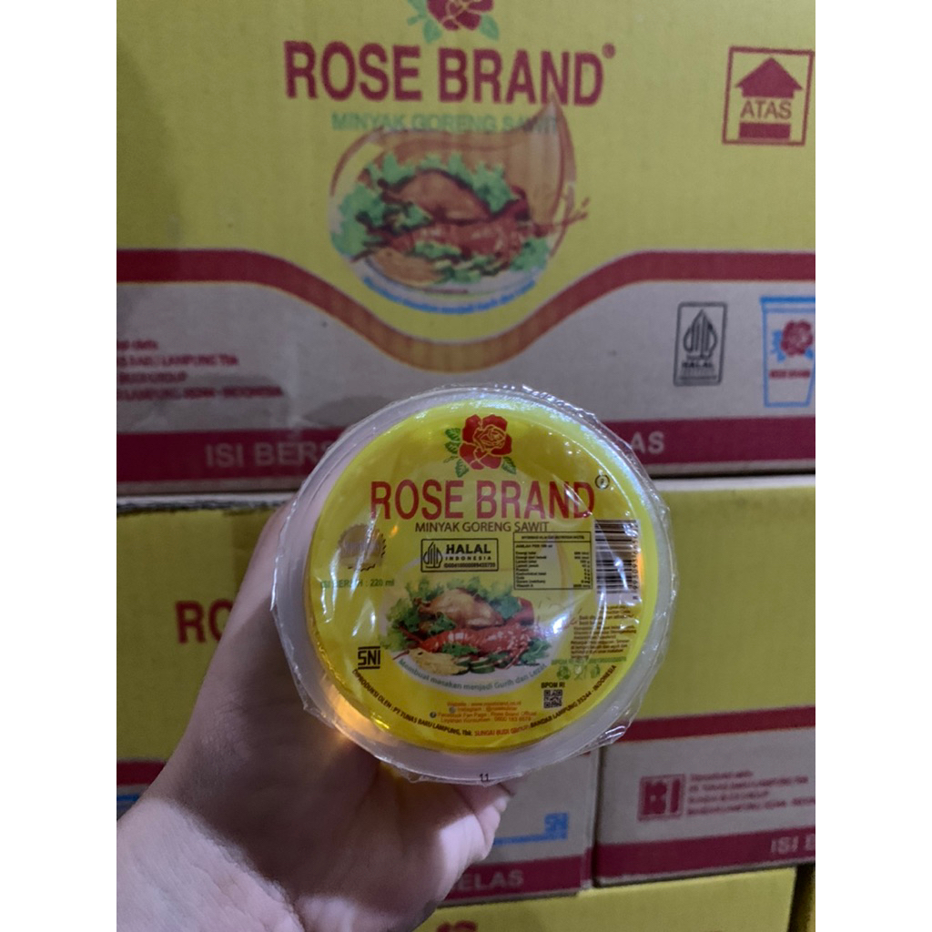 

minyak gelas rosebrand 220mL (dus)