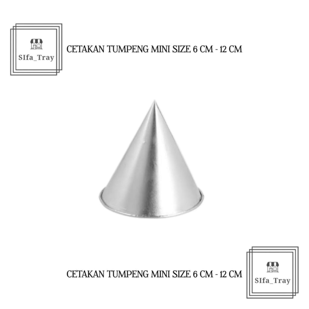 Cetakan Tumpeng Mini Ukuran Diameter 6,8,10,12CM