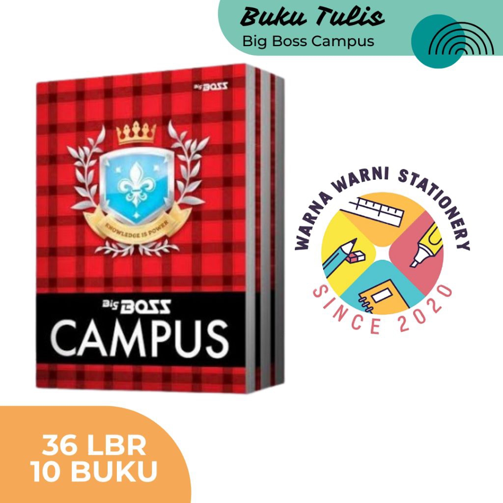

Buku Tulis Big Boss Ukuran Boxy 36 Lembar | 10 Buku (1pax)