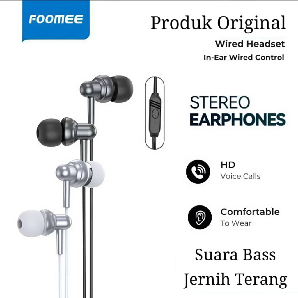 Headset FOOMEE QA02 & QA05 SUPER BASS original