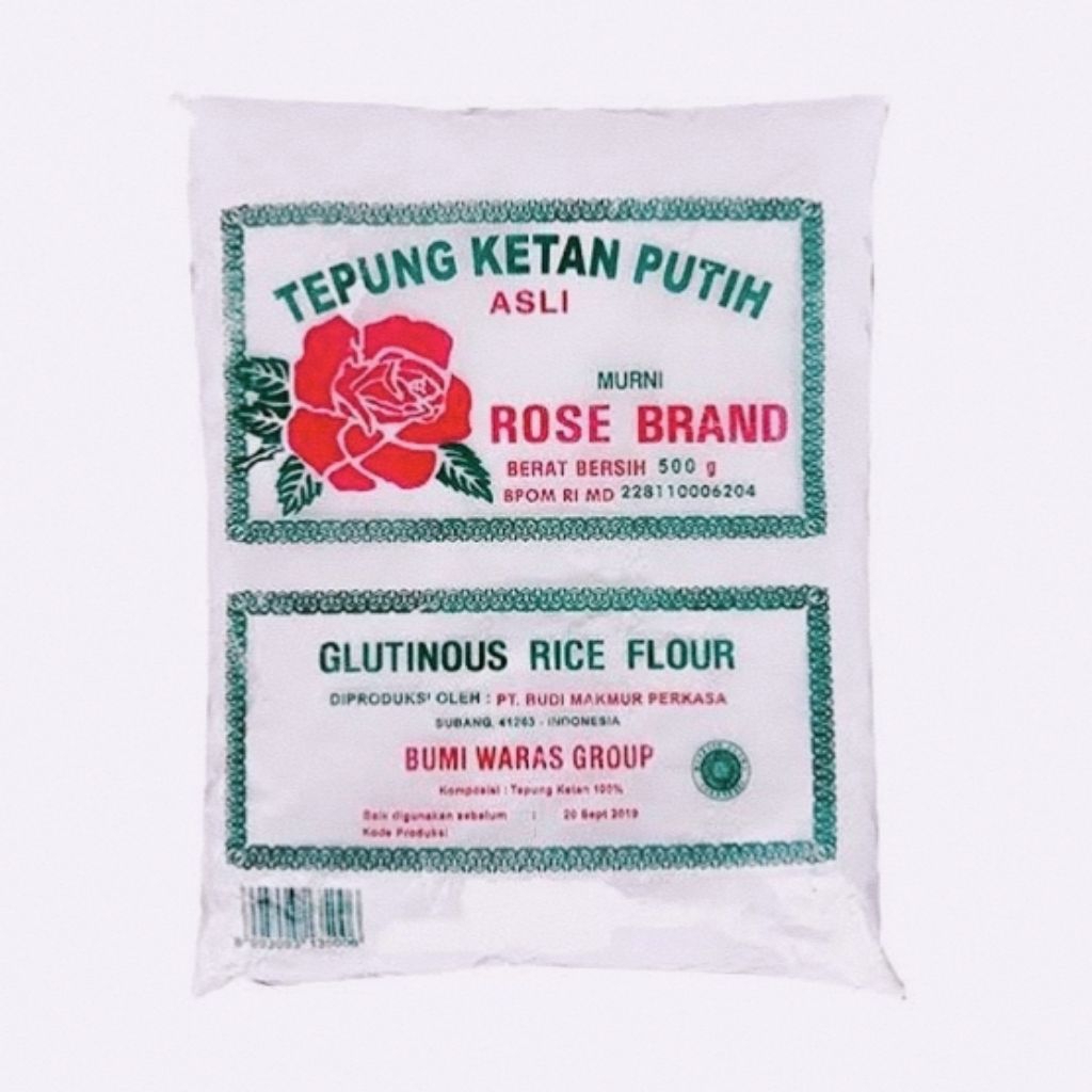 

Tepung ketan putih rose brand 500gr