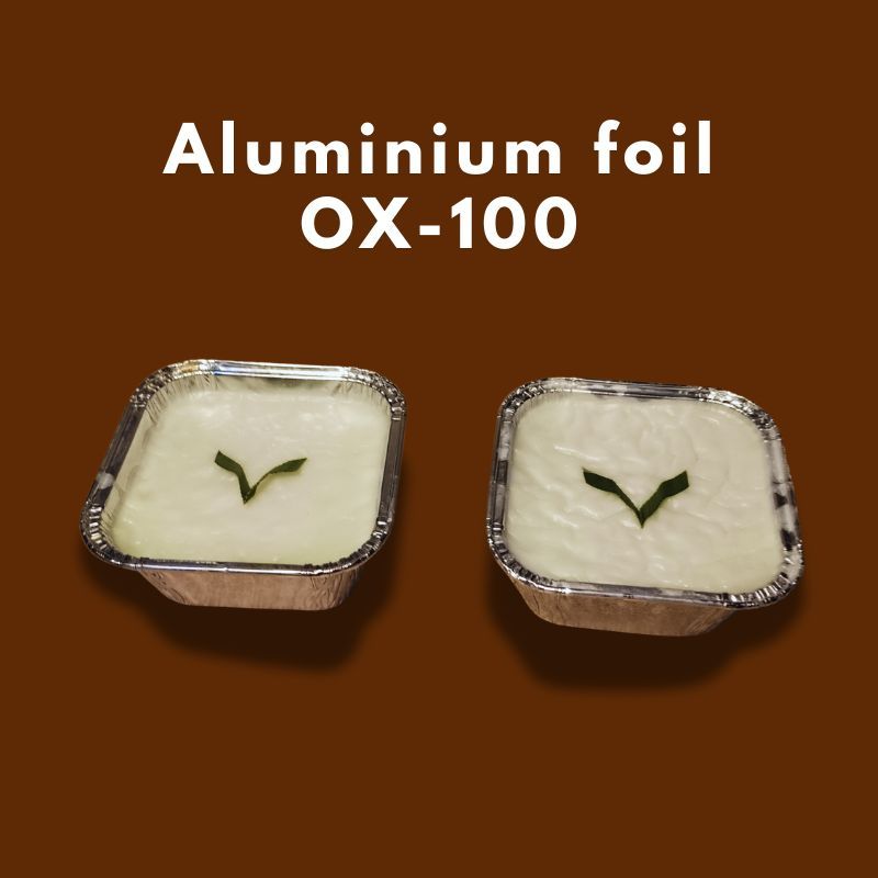 Aluminium foil OX 100 /Alu tray OX100 / Cup lumpur surga / Mika 6AA